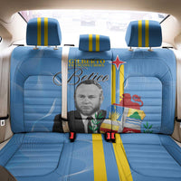 Feliz Dia di Betico Back Car Seat Cover Aruba Flag Style - Wonder Print Shop