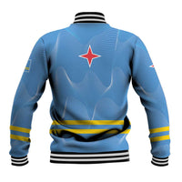 Feliz Dia di Betico Baseball Jacket Aruba Flag Style - Wonder Print Shop