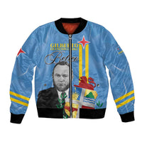 Feliz Dia di Betico Bomber Jacket Aruba Flag Style - Wonder Print Shop