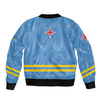 Feliz Dia di Betico Bomber Jacket Aruba Flag Style - Wonder Print Shop