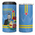 Feliz Dia di Betico 4 in 1 Can Cooler Tumbler Aruba Flag Style - Wonder Print Shop