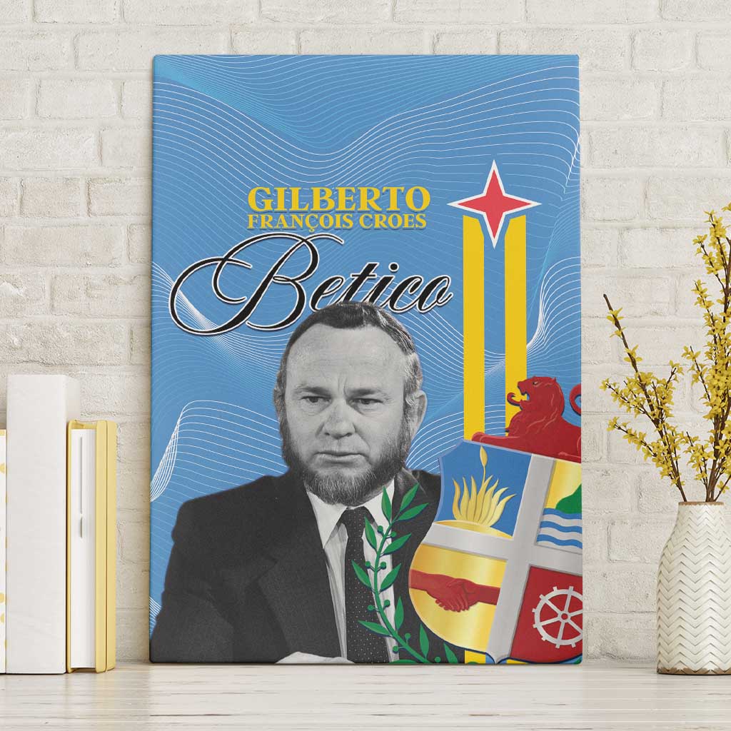 Feliz Dia di Betico Canvas Wall Art Aruba Flag Style - Wonder Print Shop