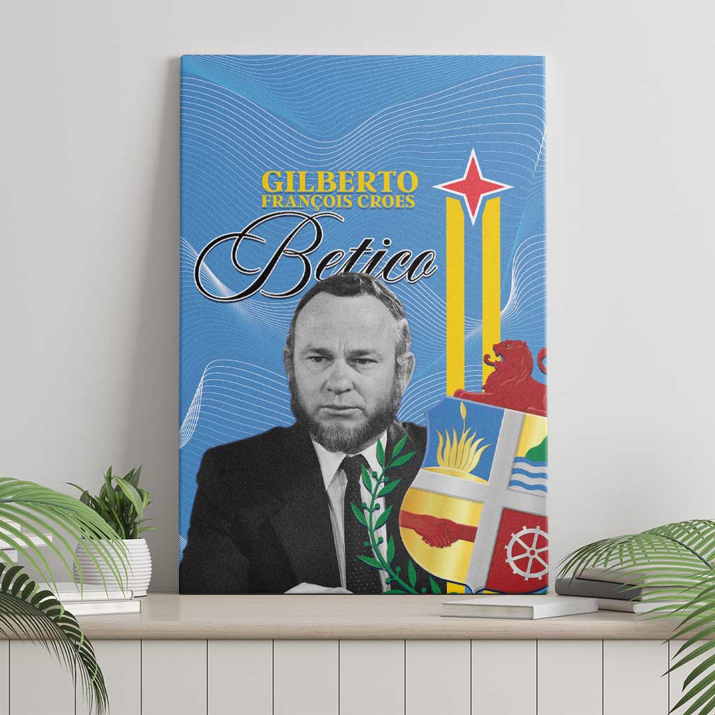 Feliz Dia di Betico Canvas Wall Art Aruba Flag Style - Wonder Print Shop