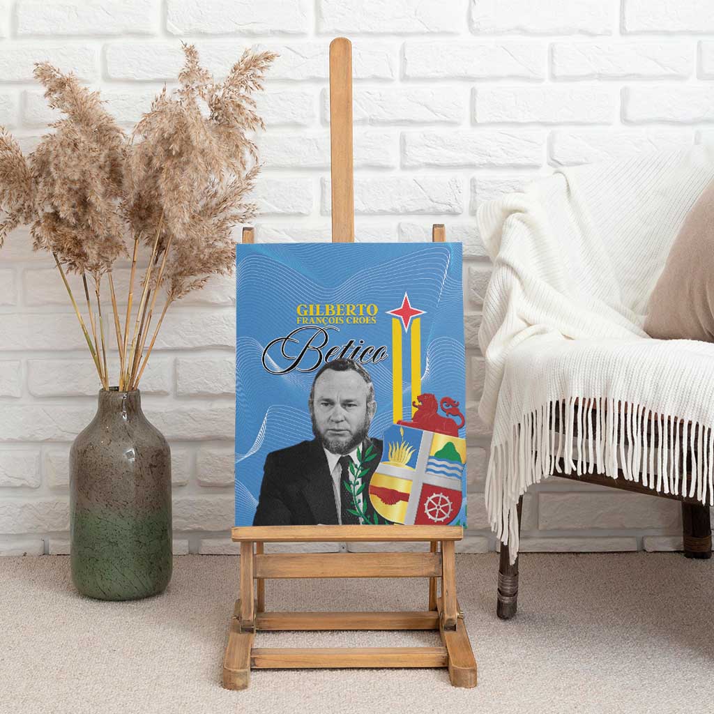 Feliz Dia di Betico Canvas Wall Art Aruba Flag Style - Wonder Print Shop