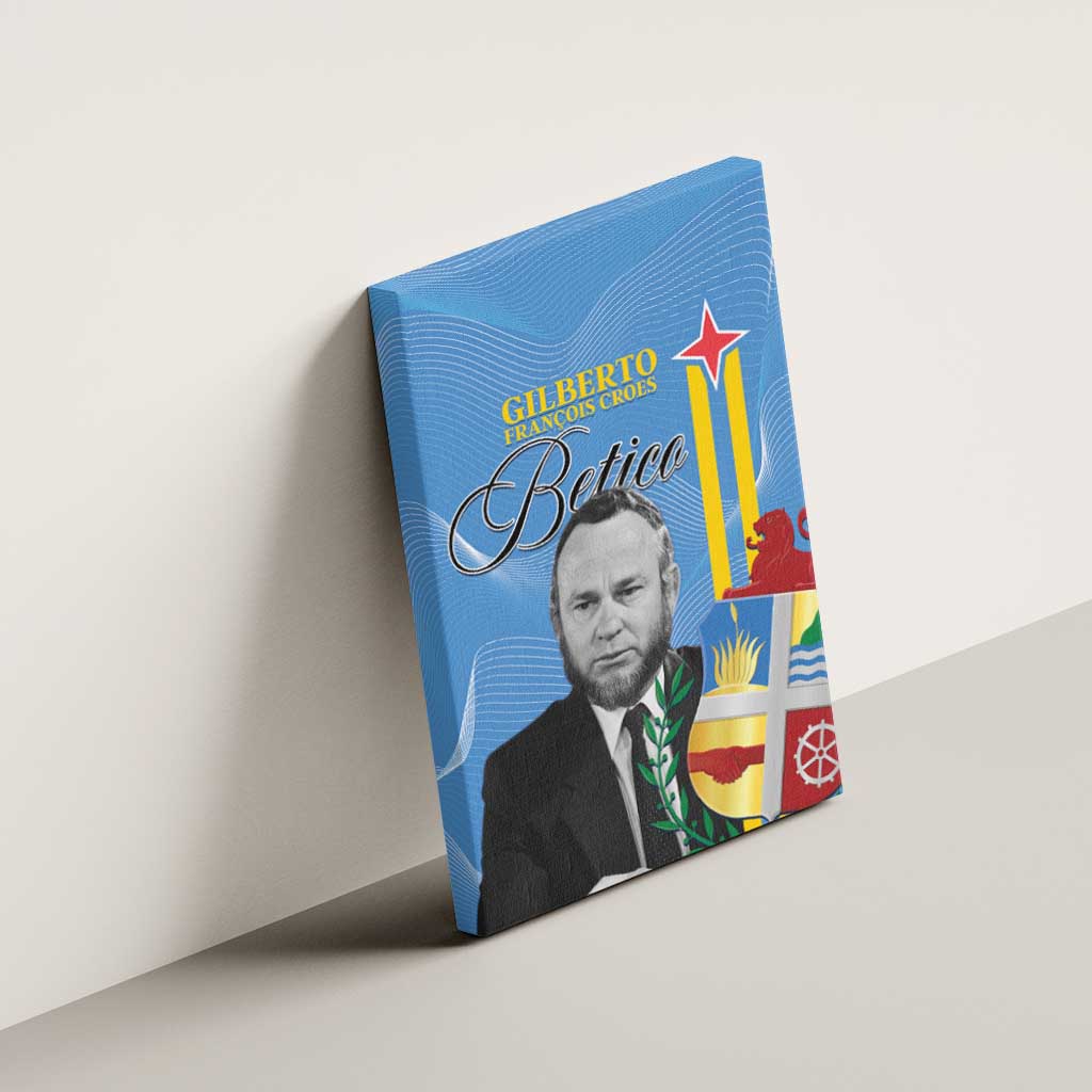 Feliz Dia di Betico Canvas Wall Art Aruba Flag Style - Wonder Print Shop