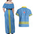 Feliz Dia di Betico Couples Matching Off Shoulder Maxi Dress and Hawaiian Shirt Aruba Flag Style - Wonder Print Shop