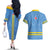 Feliz Dia di Betico Couples Matching Off The Shoulder Long Sleeve Dress and Hawaiian Shirt Aruba Flag Style - Wonder Print Shop