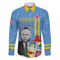 Feliz Dia di Betico Family Matching Long Sleeve Bodycon Dress and Hawaiian Shirt Aruba Flag Style - Wonder Print Shop