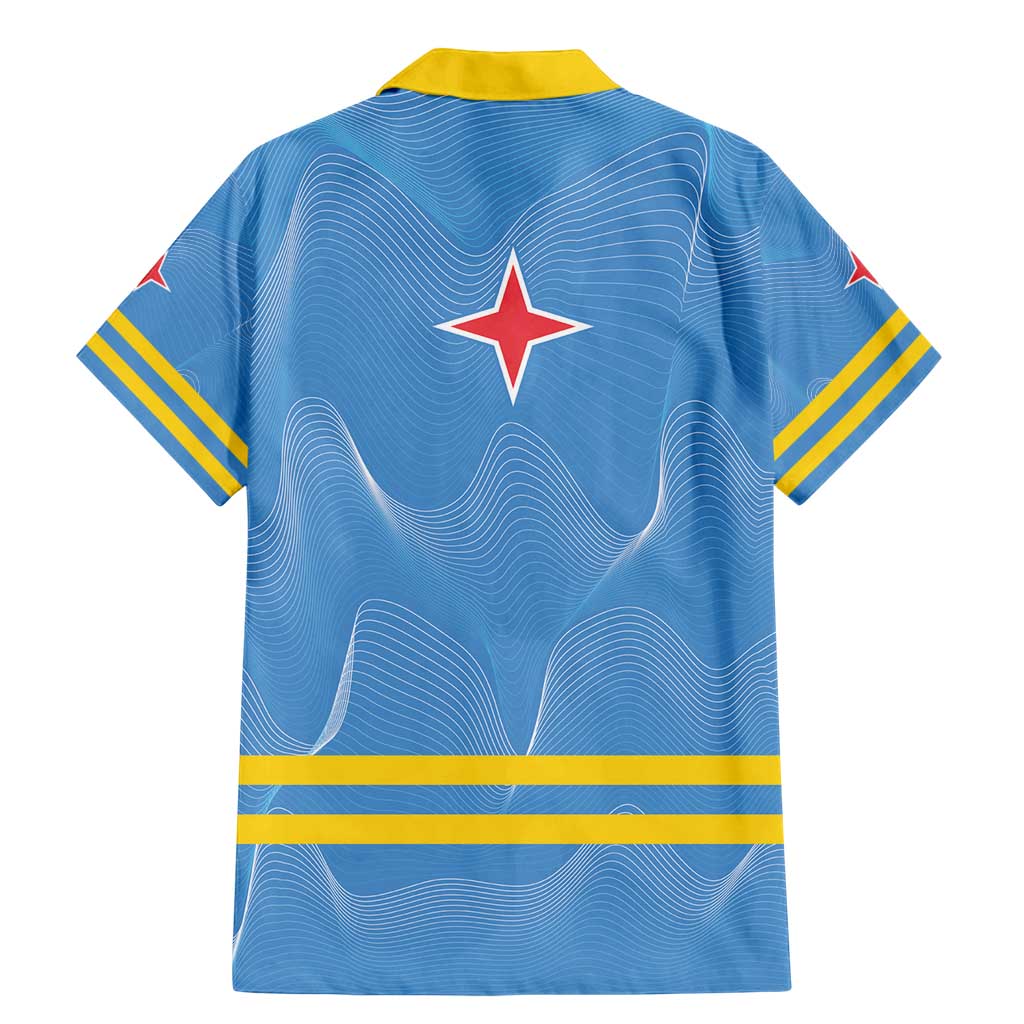 Feliz Dia di Betico Family Matching Mermaid Dress and Hawaiian Shirt Aruba Flag Style - Wonder Print Shop