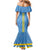 Feliz Dia di Betico Family Matching Mermaid Dress and Hawaiian Shirt Aruba Flag Style - Wonder Print Shop