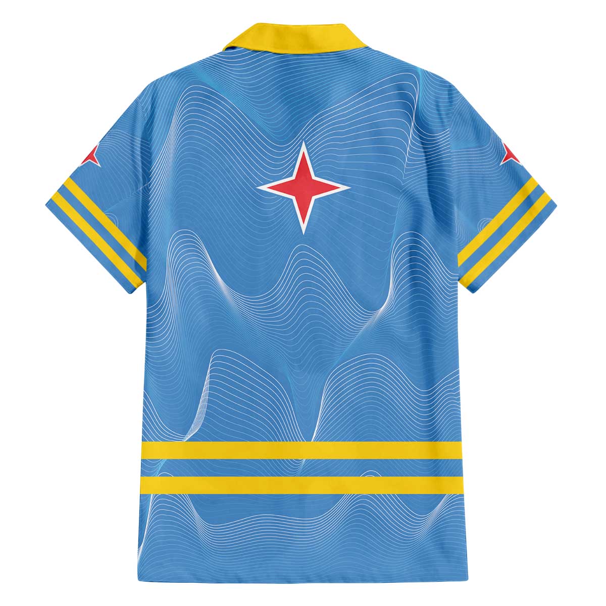 Feliz Dia di Betico Family Matching Off The Shoulder Long Sleeve Dress and Hawaiian Shirt Aruba Flag Style - Wonder Print Shop