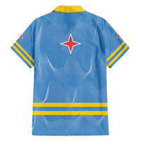 Feliz Dia di Betico Family Matching Off The Shoulder Long Sleeve Dress and Hawaiian Shirt Aruba Flag Style - Wonder Print Shop