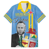 Feliz Dia di Betico Family Matching Off Shoulder Maxi Dress and Hawaiian Shirt Aruba Flag Style - Wonder Print Shop