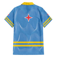 Feliz Dia di Betico Family Matching Off Shoulder Short Dress and Hawaiian Shirt Aruba Flag Style - Wonder Print Shop