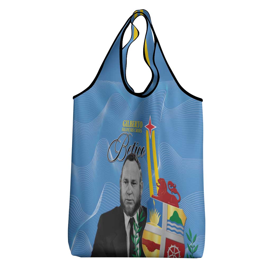 Feliz Dia di Betico Grocery Bag Aruba Flag Style