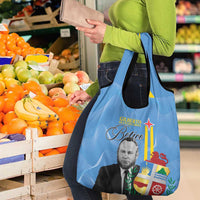 Feliz Dia di Betico Grocery Bag Aruba Flag Style