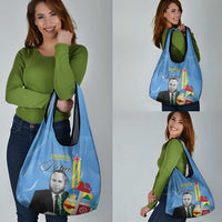 Feliz Dia di Betico Grocery Bag Aruba Flag Style