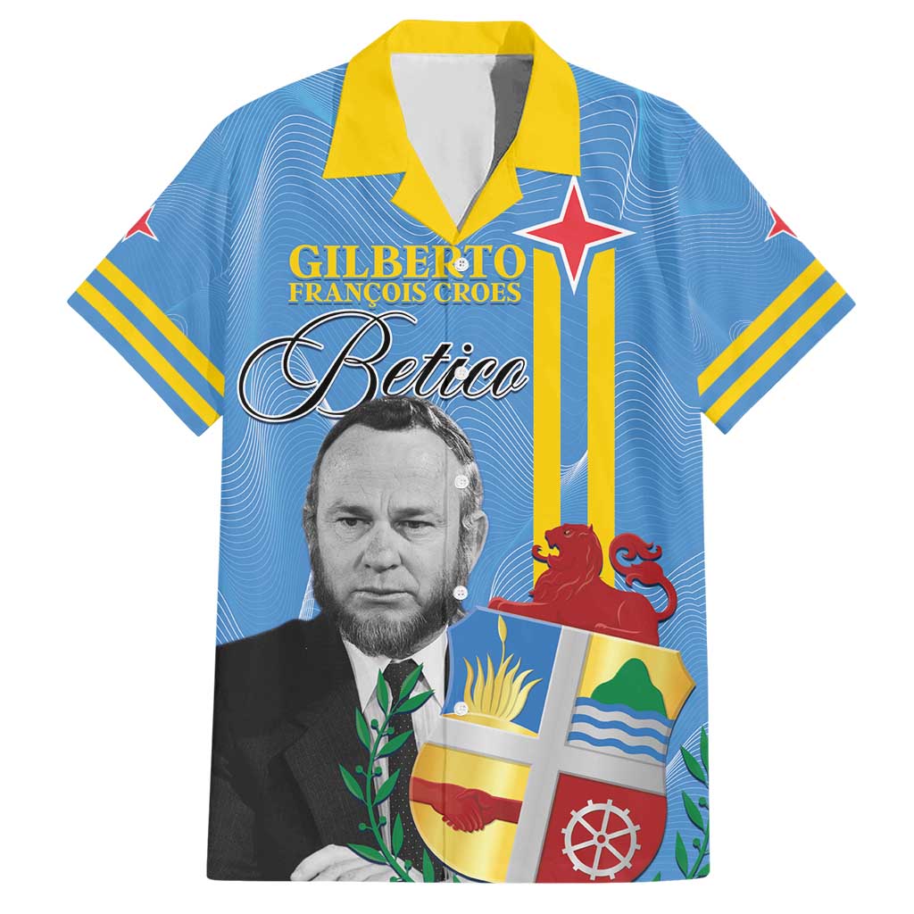 Feliz Dia di Betico Hawaiian Shirt Aruba Flag Style - Wonder Print Shop