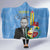Feliz Dia di Betico Hooded Blanket Aruba Flag Style