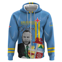 Feliz Dia di Betico Hoodie Aruba Flag Style - Wonder Print Shop