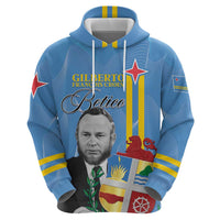 Feliz Dia di Betico Hoodie Aruba Flag Style - Wonder Print Shop