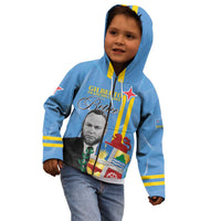 Feliz Dia di Betico Kid Hoodie Aruba Flag Style - Wonder Print Shop