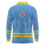 Feliz Dia di Betico Long Sleeve Polo Shirt Aruba Flag Style - Wonder Print Shop