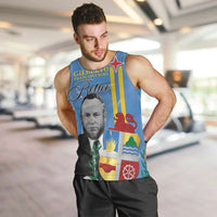 Feliz Dia di Betico Men Tank Top Aruba Flag Style - Wonder Print Shop