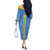 Feliz Dia di Betico Off The Shoulder Long Sleeve Dress Aruba Flag Style - Wonder Print Shop