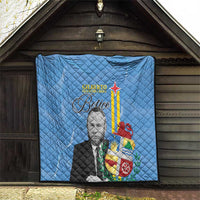 Feliz Dia di Betico Quilt Aruba Flag Style - Wonder Print Shop