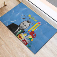 Feliz Dia di Betico Rubber Doormat Aruba Flag Style - Wonder Print Shop