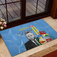 Feliz Dia di Betico Rubber Doormat Aruba Flag Style - Wonder Print Shop