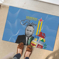 Feliz Dia di Betico Rubber Doormat Aruba Flag Style - Wonder Print Shop