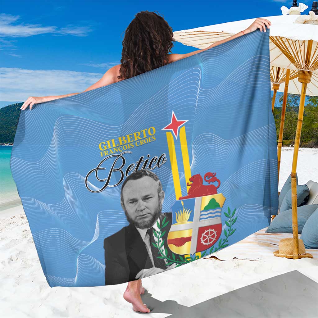 Feliz Dia di Betico Sarong Aruba Flag Style - Wonder Print Shop