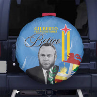 Feliz Dia di Betico Spare Tire Cover Aruba Flag Style - Wonder Print Shop