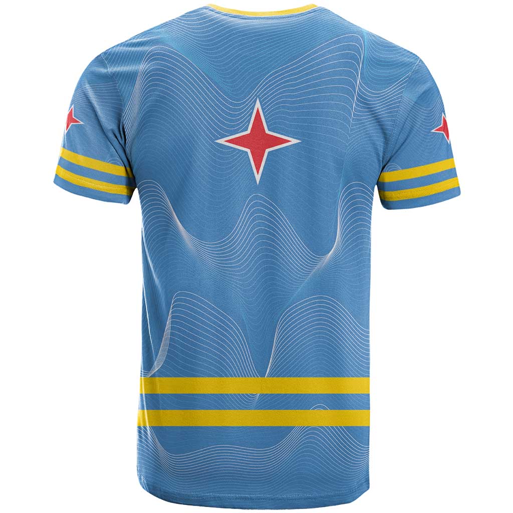 Feliz Dia di Betico T Shirt Aruba Flag Style - Wonder Print Shop