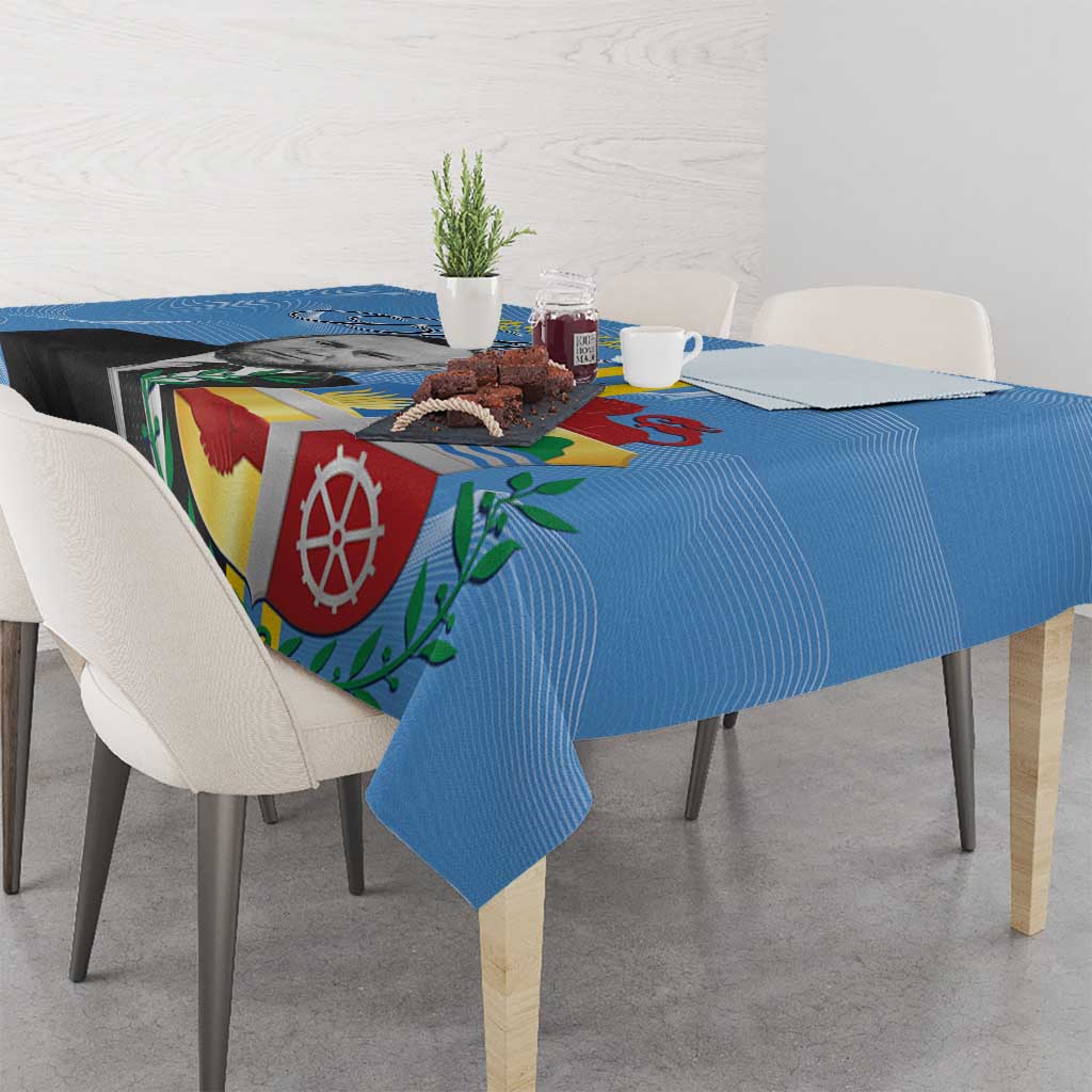 Feliz Dia di Betico Tablecloth Aruba Flag Style - Wonder Print Shop