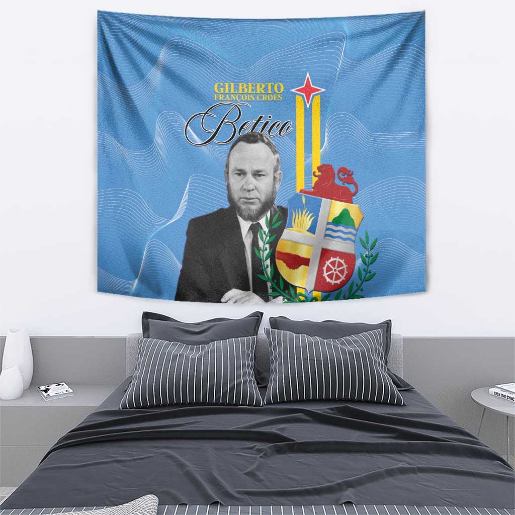 Feliz Dia di Betico Tapestry Aruba Flag Style - Wonder Print Shop