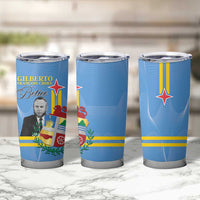 Feliz Dia di Betico Tumbler Cup Aruba Flag Style - Wonder Print Shop