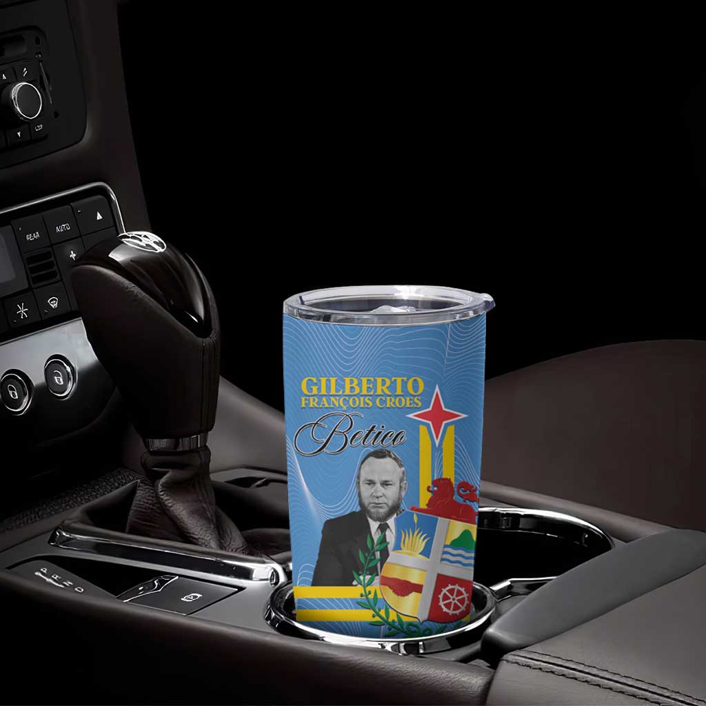 Feliz Dia di Betico Tumbler Cup Aruba Flag Style - Wonder Print Shop