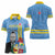 Feliz Dia di Betico Women Polo Shirt Aruba Flag Style - Wonder Print Shop