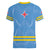 Feliz Dia di Betico Women V-Neck T-Shirt Aruba Flag Style - Wonder Print Shop