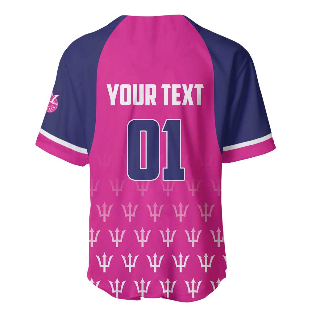 Custom Barbados Royals Cricket Baseball Jersey Back to Back Champions - Wonder Print Shop