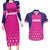 Custom Barbados Royals Cricket Couples Matching Long Sleeve Bodycon Dress and Hawaiian Shirt Back to Back Champions - Wonder Print Shop