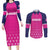 Custom Barbados Royals Cricket Couples Matching Long Sleeve Bodycon Dress and Long Sleeve Button Shirt Back to Back Champions - Wonder Print Shop