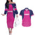 Custom Barbados Royals Cricket Couples Matching Off The Shoulder Long Sleeve Dress and Hawaiian Shirt Back to Back Champions - Wonder Print Shop