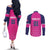 Custom Barbados Royals Cricket Couples Matching Off The Shoulder Long Sleeve Dress and Long Sleeve Button Shirt Back to Back Champions
