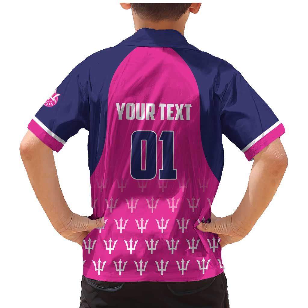 Custom Barbados Royals Cricket Family Matching Mermaid Dress and Hawaiian Shirt Back to Back Champions - Wonder Print Shop