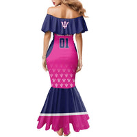 Custom Barbados Royals Cricket Family Matching Mermaid Dress and Hawaiian Shirt Back to Back Champions - Wonder Print Shop