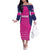 Custom Barbados Royals Cricket Family Matching Off The Shoulder Long Sleeve Dress and Hawaiian Shirt Back to Back Champions - Wonder Print Shop